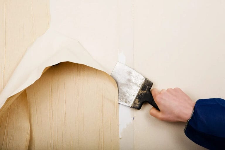 Helpful Tips for Removing Wallpaper: Desirable Painting LLC 9 residential Pressure Washing, Professional Pressure Washing, Pressure Washing Services in Cleveland Heights residential Pressure Washing Removal of old wallpapers with spatula